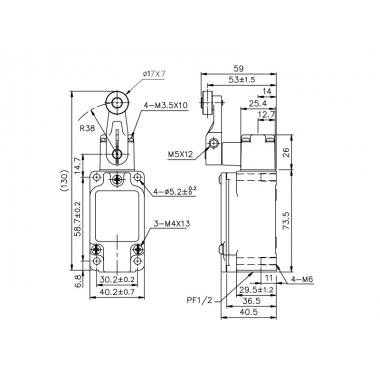 INTERRUTTORE FINE CORSA - ASITA TZ5105 product photo Photo 03 3XL