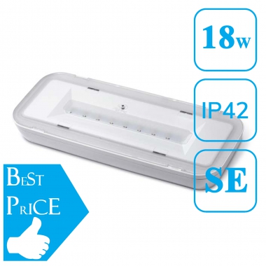 LAMPADA EMERGENZA ARREDO 18W SE LED 1H IP42 MONTAGGIO PLAFONE - ATS ELETTRONICA NL8810 product photo Photo 01 3XL
