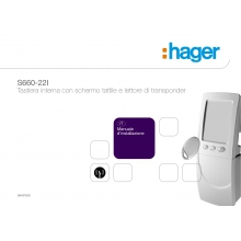 TASTIERA A SCHERMO TATTILE CON TRANSPONDER - ATRAL TECH S660/22I product photo