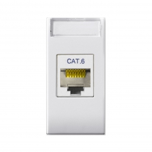 SISTEMA 44 PRESA RJ45 CAT.6 UTP DOMUS 1M 441027C6 - AVE 441027C6 product photo