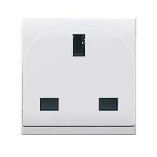 Presa std inglese, Domus S44, colore RAL 9010, 13A 250V 2P+T - finitura lucida - 2 Mod. - AVE 441097TS product photo