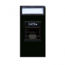 LIFE TOUCH PRESA RJ45 CAT.5E UTP NERO 1M - AVE 442027C5E - AVE 442027C5E product photo