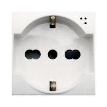 PRESA SCHUKOBIPASSO 10/16A WHITEK2M - AVE 446090/15TS - AVE 446090/15TS product photo