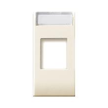 Adattatore per connettori RJ45, Class S44 colore RAL 1013 - finitura lucida - 1 Mod. - AVE 449029SC product photo