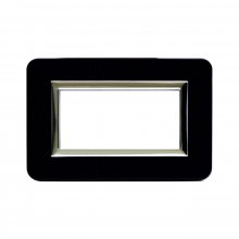 PLACCA PERSONAL44 NERO ASSOLUTO 4 MODULI CON CORNICE - AVE 44P04NAL product photo