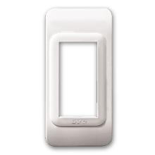 Placca Tecnopolimero, S44 in plastica colore bianco ral 9010 - 1 Mod. - AVE 44PF1B product photo