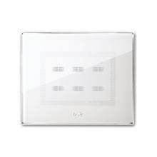 Placca Touch Vetro, S44 colore bianco 6 comandi, 3 Mod. - AVE 44PVTC16BL product photo