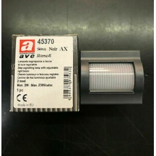 LAMPADA SEGNAPASSO 12-24-230VCA 2 MODULI SERIE NOIR - AVE 45370 product photo