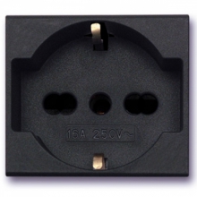 NOIR AX PX UNEL/BIPASSO 2P+T 10/16A 2M - AVE 45390/15TS - AVE 45390/15TS product photo