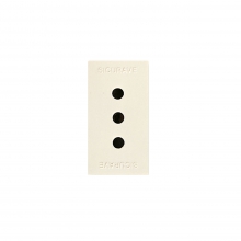 PRESA SICURAVE 2X10A+T        BLANC - AVE 45906TS product photo