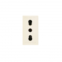 BLANC PR.BIPASSO 2X10/16A+T 1M - AVE 45906/15TS - AVE 45906/15TS product photo