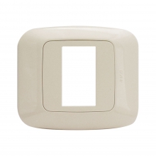 PLACCA YES45 TECNOPOLIMERO 1 MODULO BIANCO BLANC - AVE 45P21BP product photo