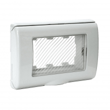 PLACCA IP55 CON MEMBRANA 3M RAL7035 - AVE 45SP43N product photo