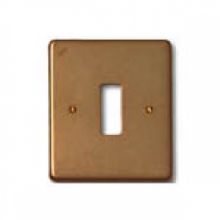 PLACCA BRONZO 1 MODULO SCATOLA TONDA - AVE P338SC product photo
