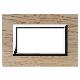 Placca Vera S44, in legno colore rovere sbiancato - con cornicetta - 4 Mod. - AVE 44PL4RS product photo Photo 01 2XS
