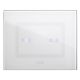 AVE TOUCH PL.2MD A SCOMPARSA BIANCO LUCIDO - AVE 44PVTC02BL - AVE 44PVTC02BL product photo Photo 01 2XS