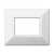PLACCA ZAMA 44 METALLO COLORE BIANCO RAL9010 3 MODULI - AVE 44P93B product photo Photo 01 2XS