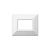 PLACCA ZAMA 44 METALLO COLORE BIANCO RAL9010 3 MODULI - AVE 44P93B product photo Photo 02 2XS