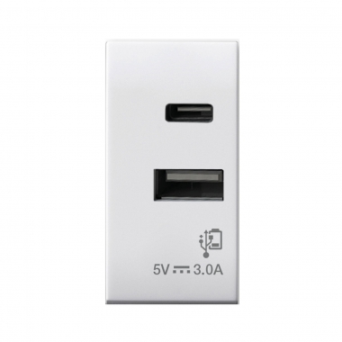 CARICATORE USB TIPO A+C 3A DOMUS 1M - AVE 441082USBAC - AVE 441082USBAC product photo Photo 01 3XL