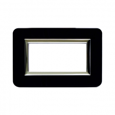 PLACCA PERSONAL44 NERO ASSOLUTO 4 MODULI CON CORNICE - AVE 44P04NAL product photo Photo 01 3XL