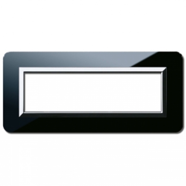 PLACCA PERSONAL44 NERO ASSOLUTO 4 MODULI CON CORNICE - AVE 44P04NAL product photo Photo 03 3XL