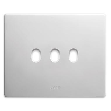 Placca New Style, S44 colore bianco - 3 comando  - 3 Mod. - AVE 44PCN03B product photo Photo 01 3XL