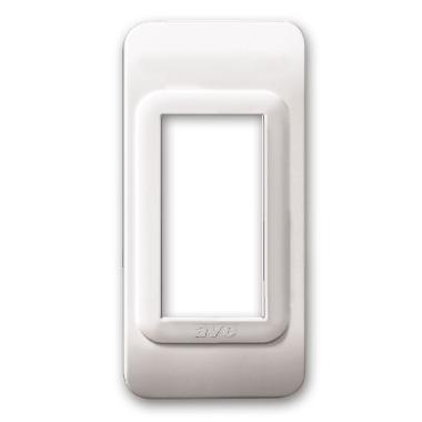 Placca Tecnopolimero, S44 in plastica colore bianco ral 9010 - 1 Mod. - AVE 44PF1B product photo Photo 01 3XL