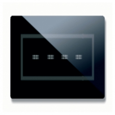 SISTEMA 44 PLACCA VERATOUCH NERO ASSOLUTO 4COM 44PVTC04NAL - AVE 44PVTC04NAL product photo Photo 02 3XL