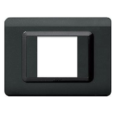 Placca tecnopolimero, S44 colore grigio scuro - 2 Mod. - AVE 44PY02GSL product photo Photo 01 3XL
