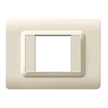 Placca tecnopolimero, S44 colore sabbia - 2 Mod. - AVE 44PY02SA product photo Photo 01 3XL