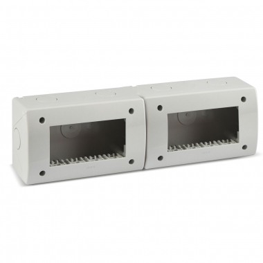 CONTENITORE RAL7035 IP40 S44  8(4+4) MODULI - AVE 44Q08 product photo Photo 01 3XL
