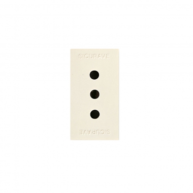 PRESA SICURAVE 2X10A+T        BLANC - AVE 45906TS product photo Photo 01 3XL