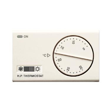 Termostato Blanc S45 colore RAL 1013, 230V con commutatore estate/inverno - 3 Mod. - AVE 45985SW product photo Photo 01 3XL