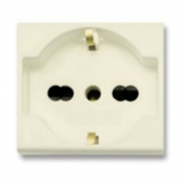 PRESA UNEL BIPASSO 2P+T10/16A BLANC - AVE 45990/15TS product photo Photo 01 3XL