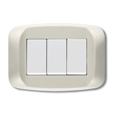 PLACCA BANQUISE TECNOPOLIMERO 3 MODULI SERIE BANQUISE - AVE 45PB03BMC product photo Photo 01 3XL