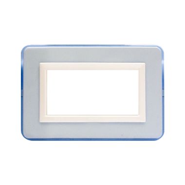 ***PERSONAL44 PLACCA AZZURRO BRILL. 4M - AVE 44P04AZB product photo Photo 01 3XL