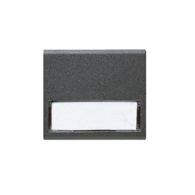 Pulsante Noir S45, con targhetta illuminabile per scatola tonda - 2 Mod. - AVE 45388S product photo Photo 01 3XL