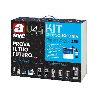 KIT 2 FILI MONOF WIFI LCD 7' BIANCO - AVE KV01-1PIT7WF product photo Photo 01 3XL