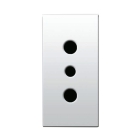 SISTEMA 44 PRESA ST.ITALIANO 2P+T 10A DOMUS 1M - AVE 441006TS product photo