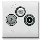 DOMUS TOUCH PRESA TV/SAT DIRETTA 3 USC.2M - AVE 441096/3PU - AVE 441096/3PU - AVE 441096/3PU product photo