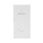 COMMUT.PUL.BASCULA 1P 10A WHITEK 1M - AVE 446053BS - AVE 446053BS product photo