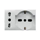 PRESA SCHUKO+BIPASSO10/16A WHITEK3M - AVE 44609015MB - AVE 44609015MB product photo