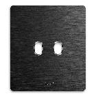 Placca Alluminio New Style S44, colore alluminio antracite - 2 comandi - AVE 44PANT22ANS product photo