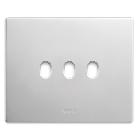 Placca New Style, S44 colore bianco - 3 comando  - 3 Mod. - AVE 44PCN03B product photo