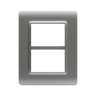 PLACCA TECN.44 ARGENTO OPACO   3+3M - AVE 44PY033AO product photo