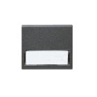 Pulsante Noir S45, con targhetta illuminabile per scatola tonda - 2 Mod. - AVE 45388S product photo