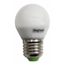 LAMPADA SFERA LED FROST 6W 230V ATTACCO E27 4000K - BEGHELLI 56076 product photo