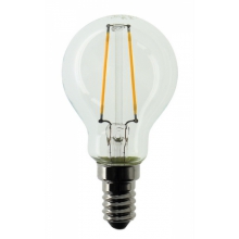LAMPADA SFERA CHIARA ZAFIRO LED 2W ATTACCO E14 2.7K - BEGHELLI 56421 product photo
