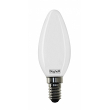 LAMPADA OLIVA OPALE ZAFIRO LED 4W E14 2700K - BEGHELLI 56428 product photo