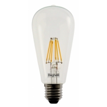 LAMPADA LED ZAFIRO LED DECORATIVA E27 06W 230V 2700K - BEGHELLI 56438 product photo